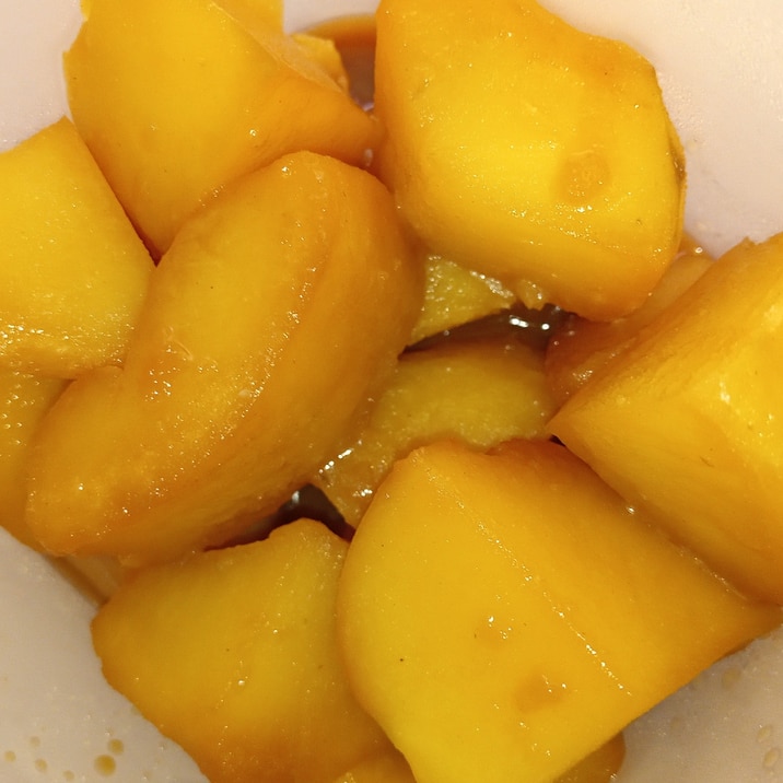 お稲荷(お揚げ)の煮汁でじゃがいもの煮っころがし